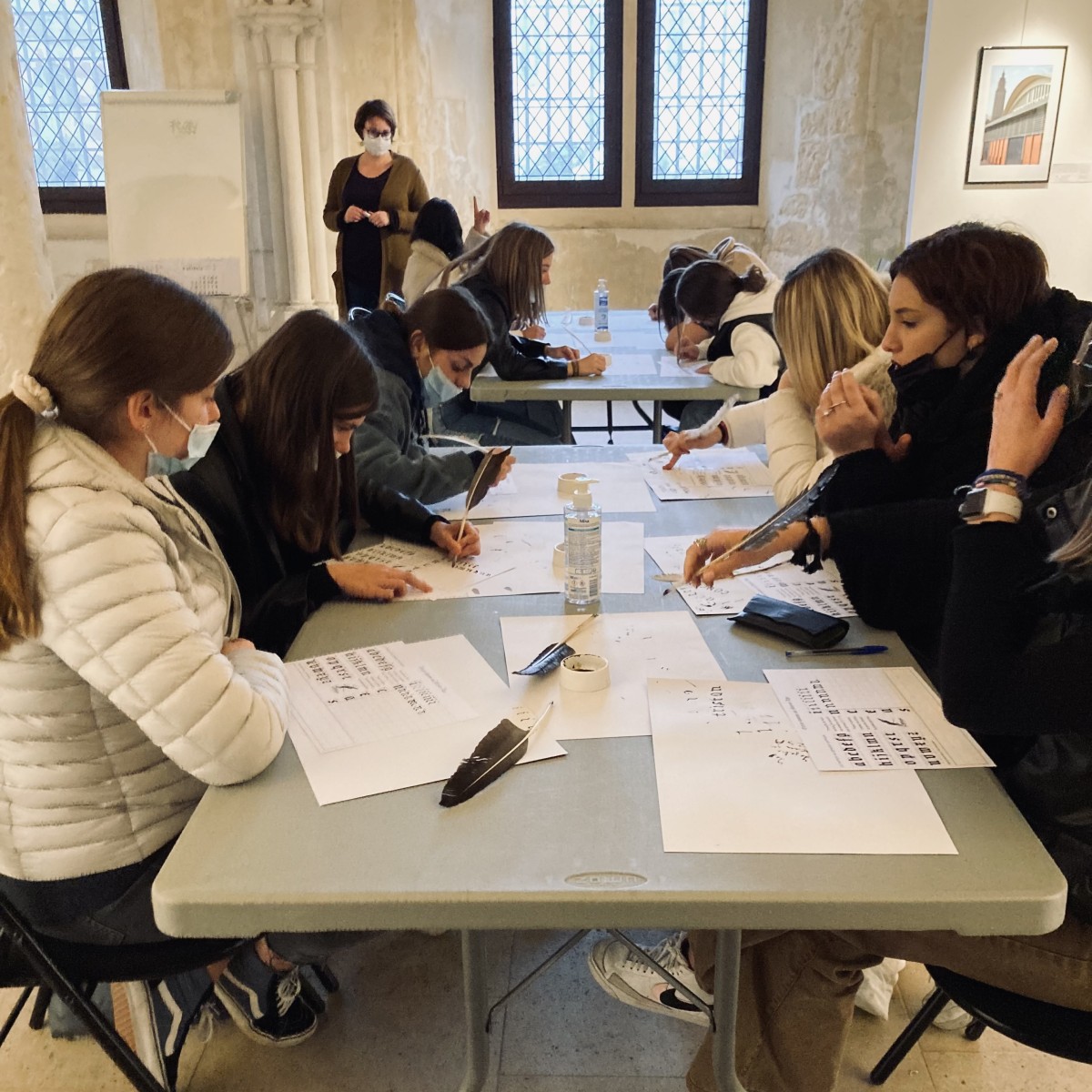 Belle sortie à l'Abbaye de Montivilliers pour les 1ères ST2S !