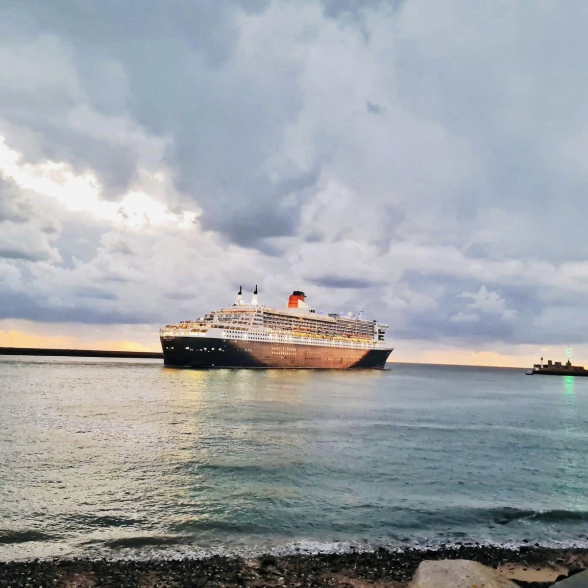 Embarquement exceptionnel du Queen Mary 2