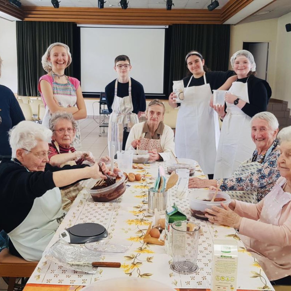 Atelier brownies avec la résidence les Petites Sœurs des Pauvres