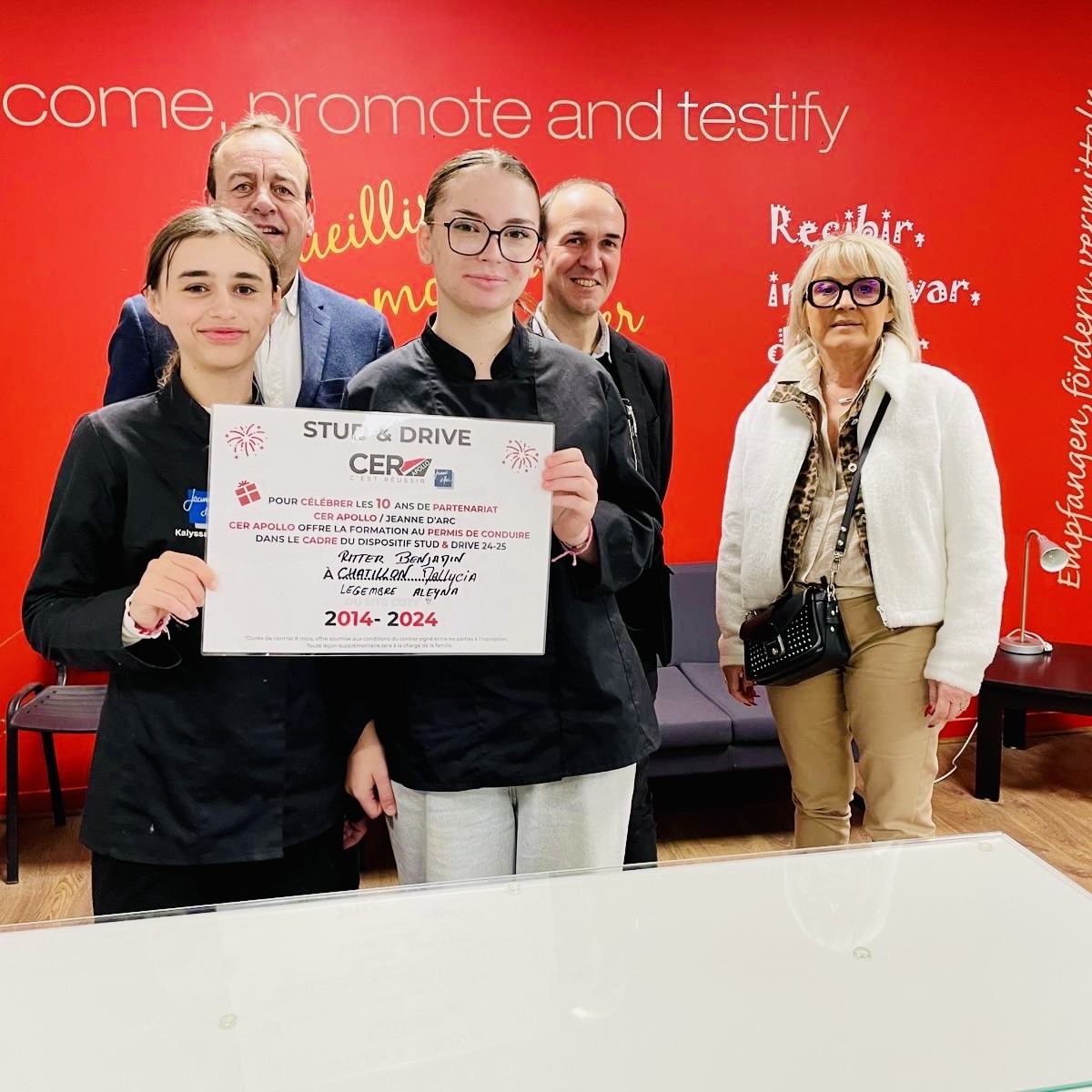 10 ans de partenariat avec CER Apollo Conduite