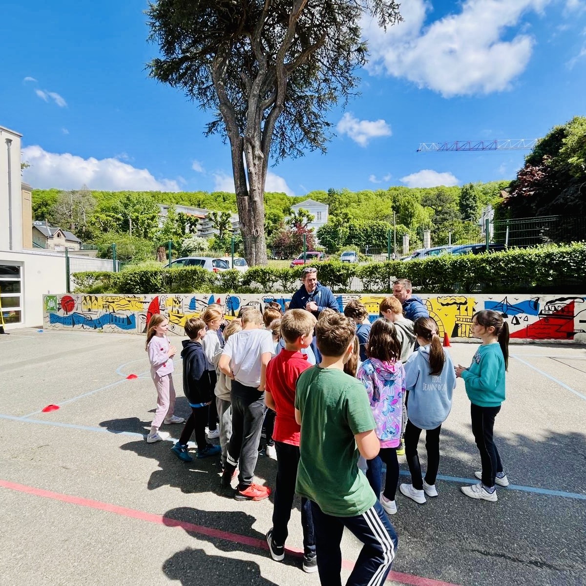 Séance football avec le HAC
