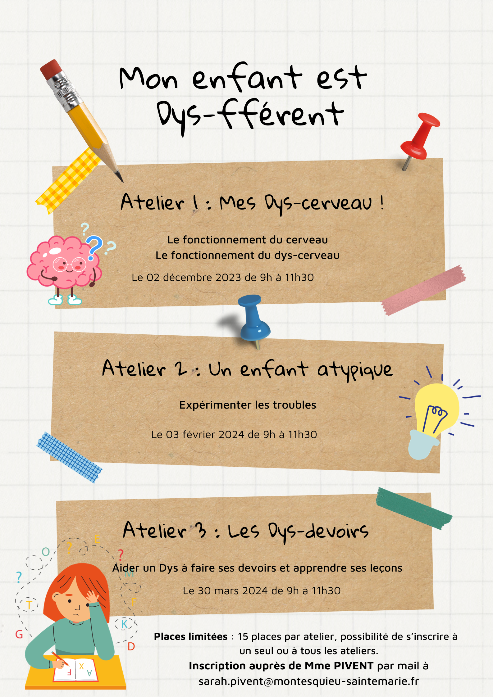 Affiche Ateliers DYS