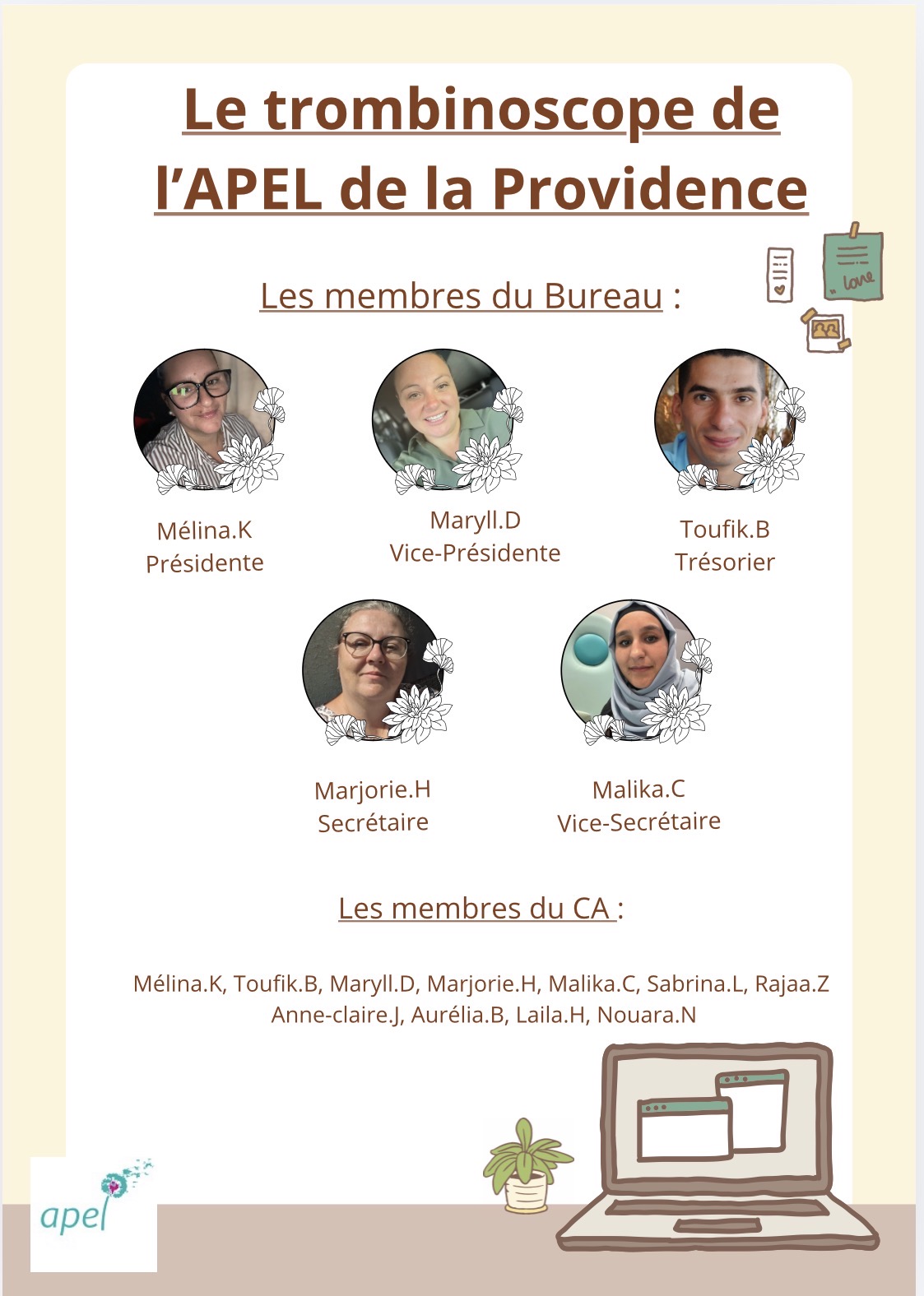 Trombi APEL La Providence