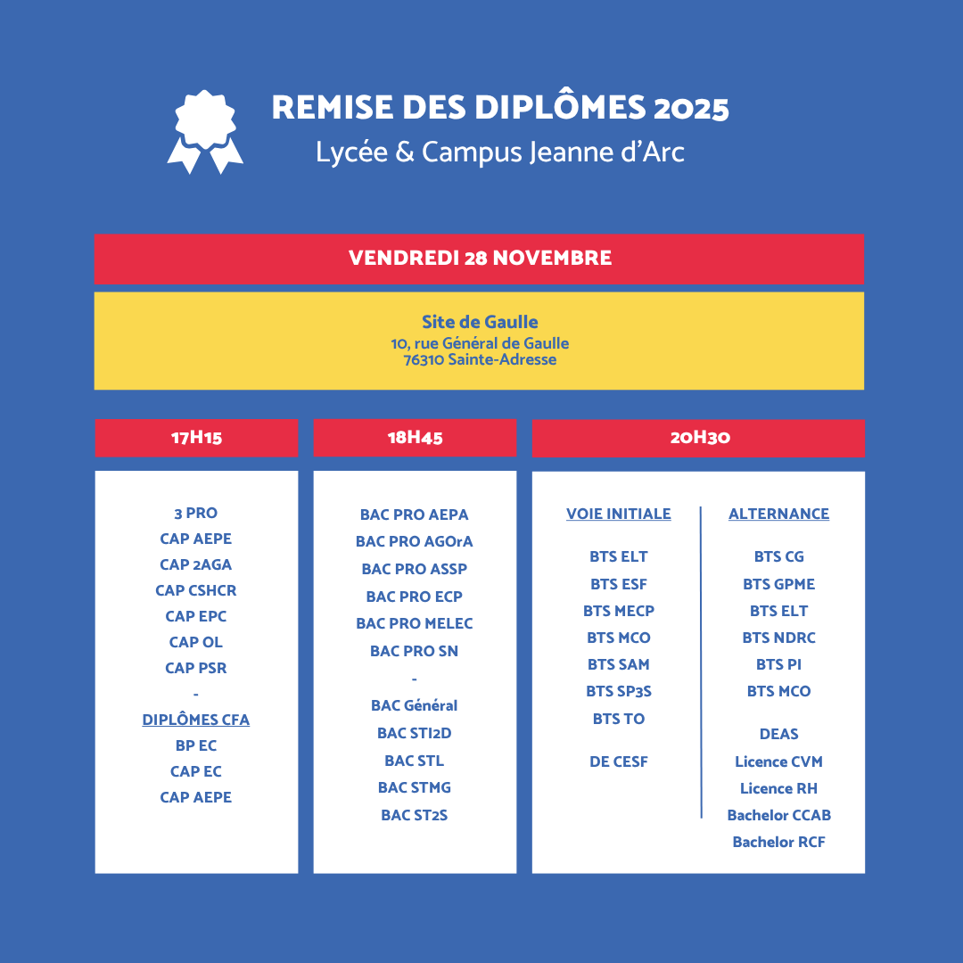 Remise des diplômes 2023 Publication Instagram